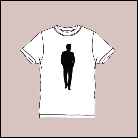 T krekli ar apdruku vīrietim