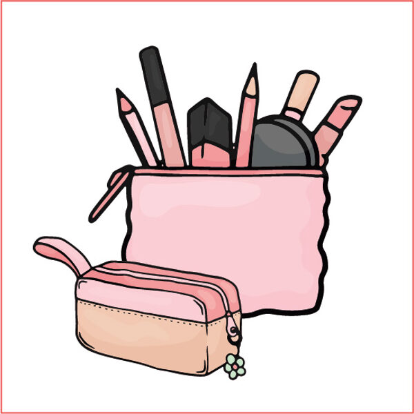 Kosmētikas maks ar personalizētu dizainu meitenēm