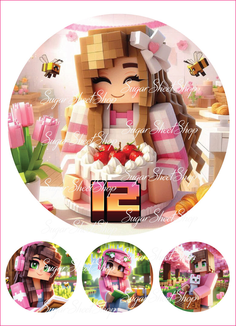 Ēdamu dekoru komplekts MINECRAFT 17