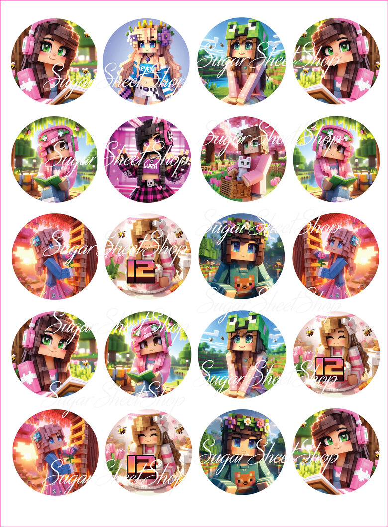 Ēdami dekori MINECRAFT MEITENES 21