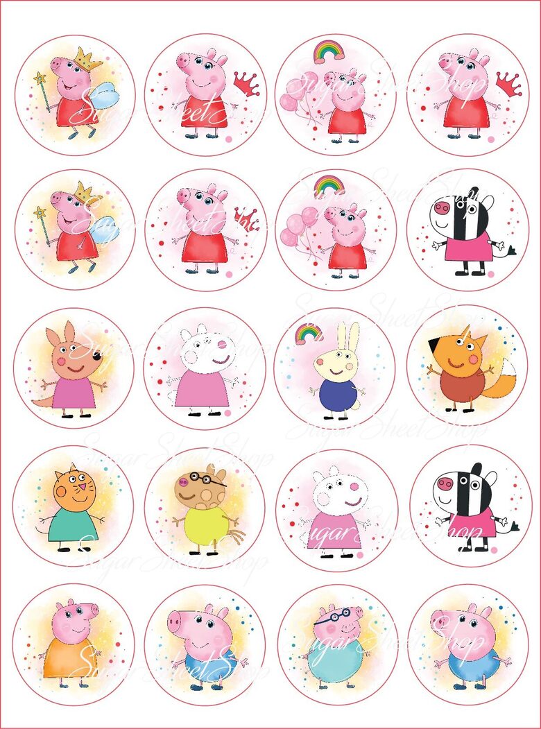 Kēksiņu dekors CŪCIŅA PEPA un DRAUGI 8