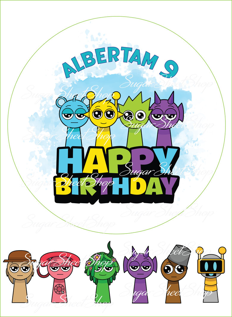 Ēdams dekors SPRUNKI 4