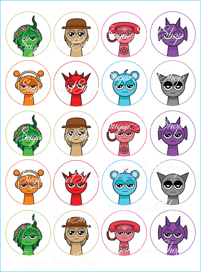 Ēdami dekori SPRUNKI 5