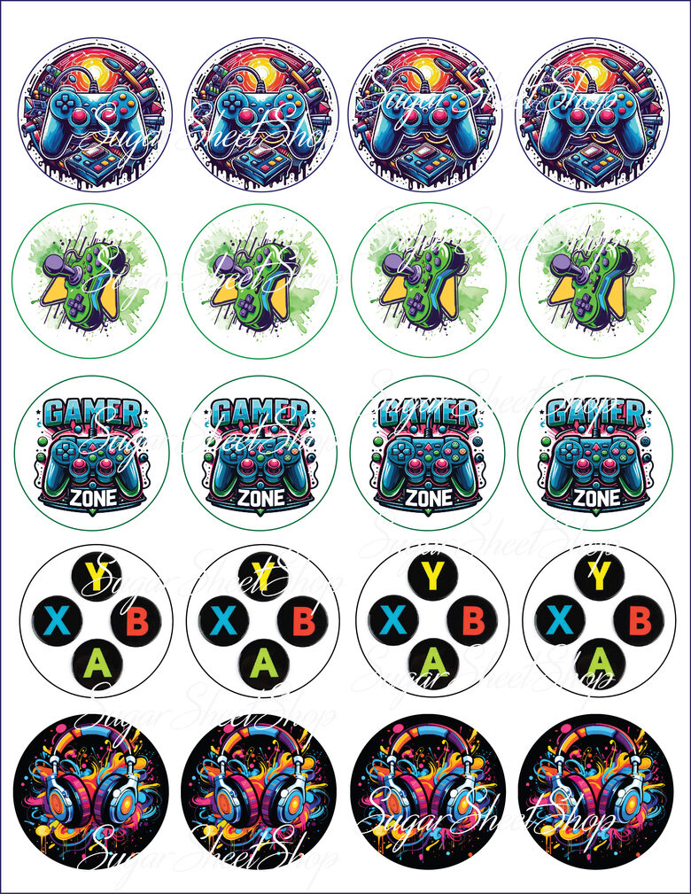 Ēdami dekori virtuļiem XBOX GAME 