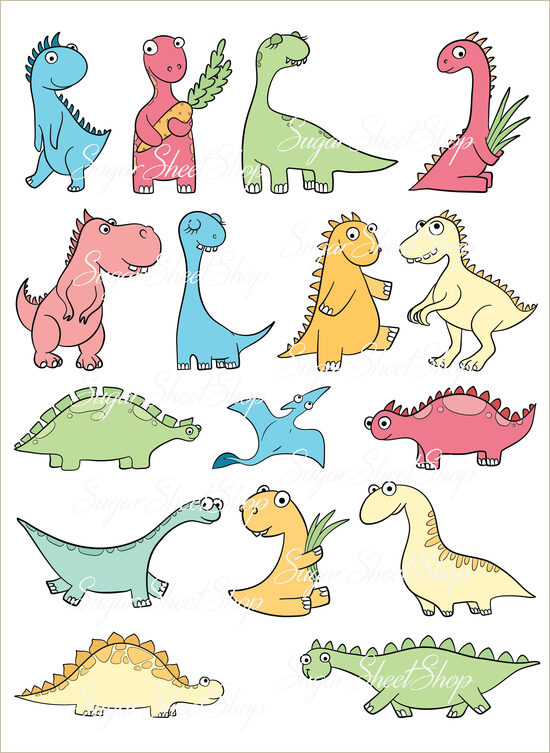 Ēdamu dekoru komplekts DINO 10