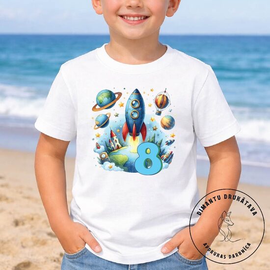 Piegludināms attēls dzimšanas dienas t-kreklam VISUMS 1