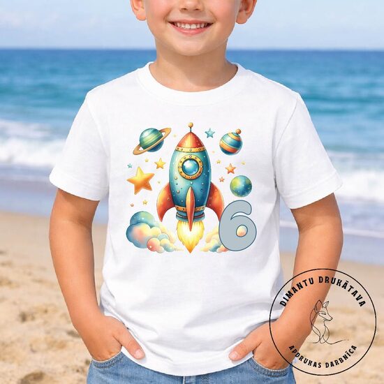 Piegludināms attēls dzimšanas dienas t-kreklam VISUMS 2