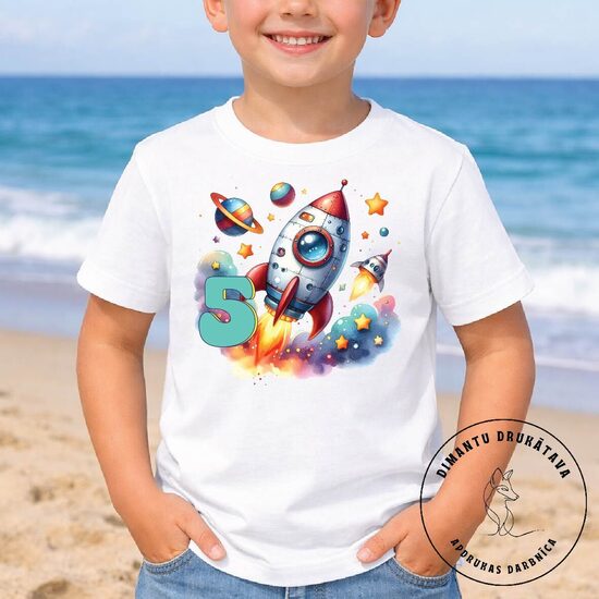 Piegludināms attēls dzimšanas dienas t-kreklam VISUMS 3