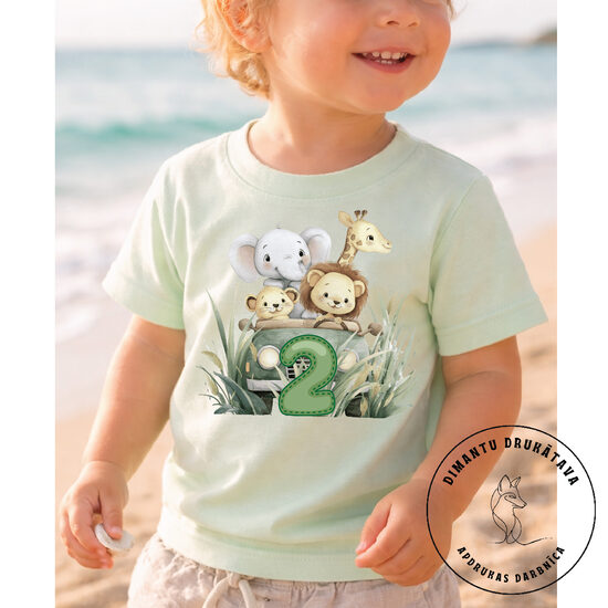 Piegludināms attēls dzimšanas dienas t-kreklam DŽUNGĻI 1