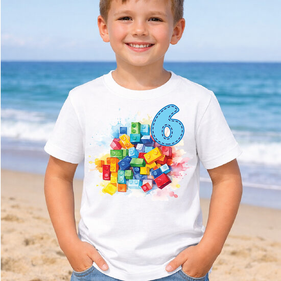 Piegludināms attēls dzimšanas dienas t-kreklam LEGO 1