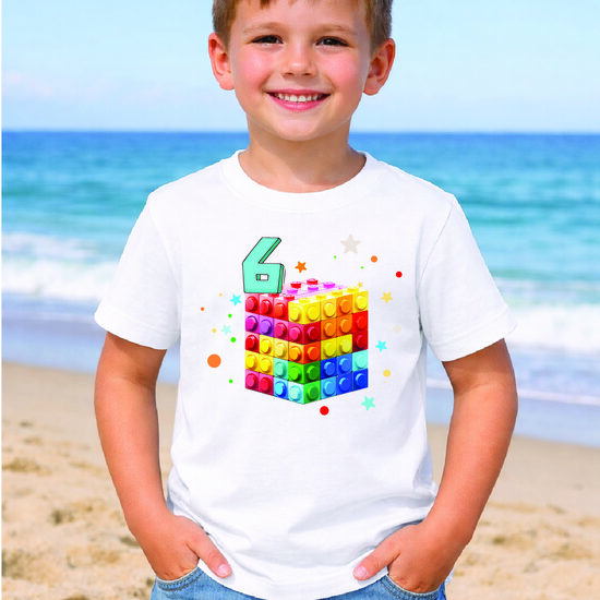 Piegludināms attēls dzimšanas dienas t-kreklam LEGO 3