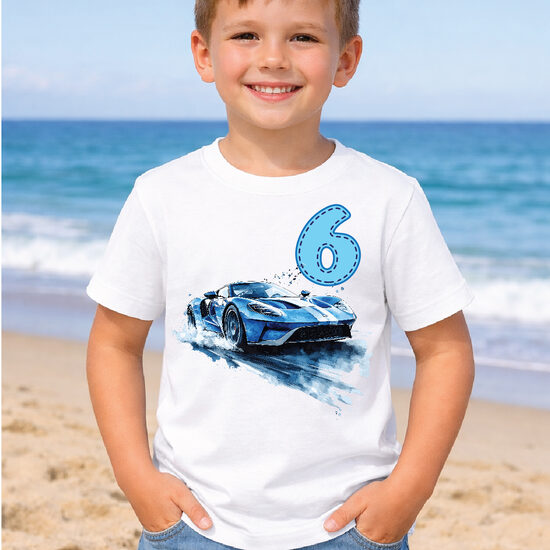 Piegludināms attēls dzimšanas dienas t-kreklam SPORTA AUTO 3