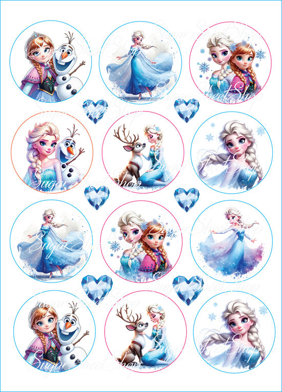 Ēdami attēli ciparkūkai ELZA 2