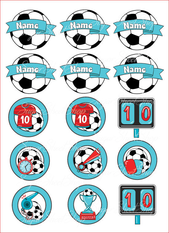 Ēdami dekori FUTBOLS 20