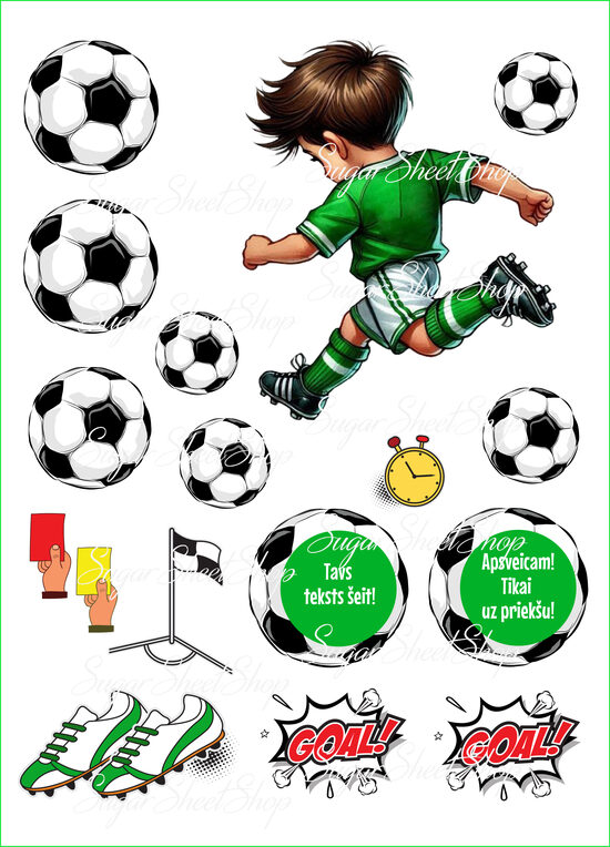 Ēdamu dekoru komplekts FUTBOLS 11