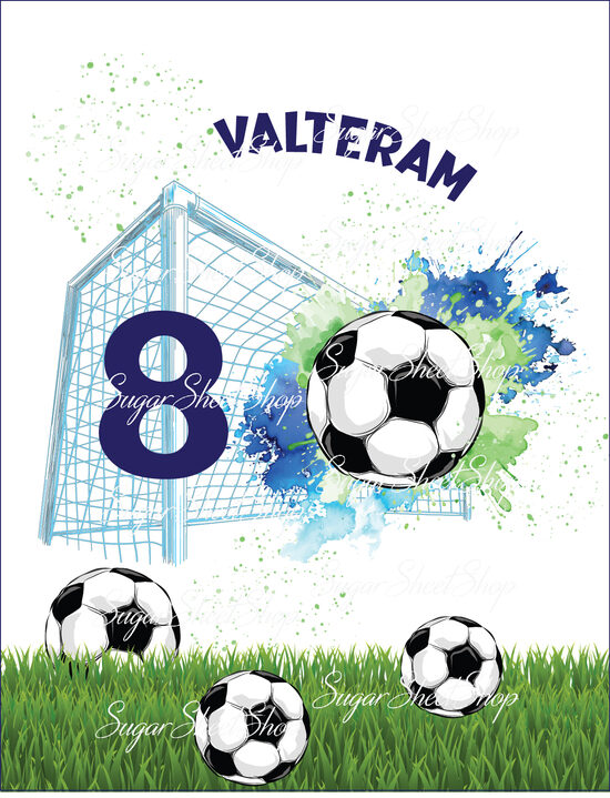 Ēdams dekors kūkai FUTBOLS 9