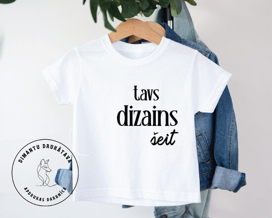 T krekls ar apdruku MANS DIZAINS