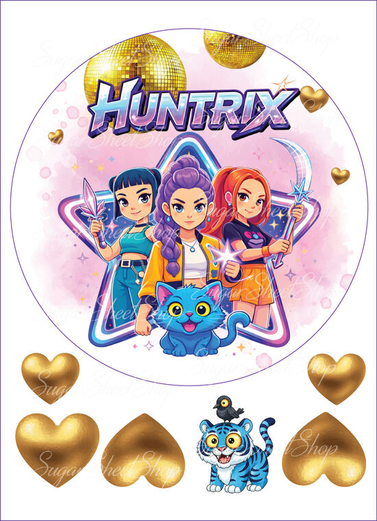 Ēdams attēls kūkai HUNTRIX Demon Hunter Girls 15