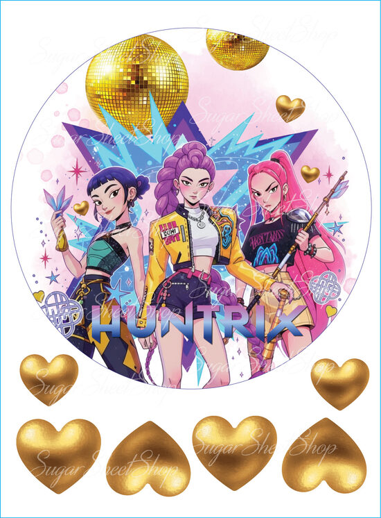 Ēdams attēls kūkai HUNTRIX 5