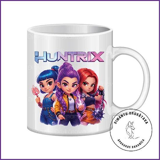 Keramikas krūze ar apdruku HUNTRIX 3
