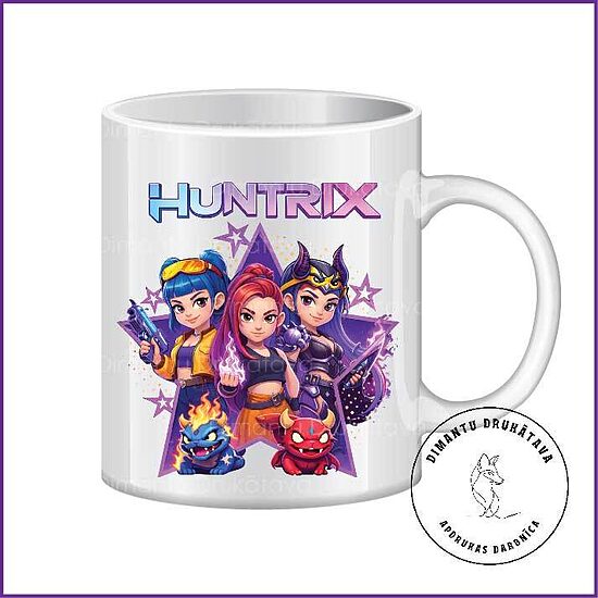 Keramikas krūze ar apdruku HUNTRIX 4