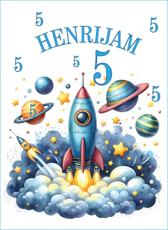 Ēdams dekors kūkai SPACE 1