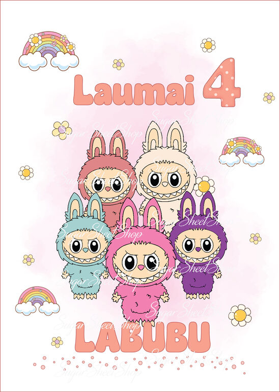 Ēdams dekors kūkai LaBuBu 4