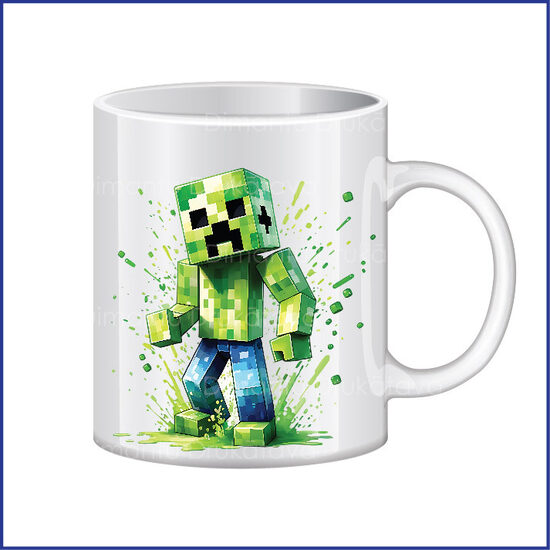 Keramikas krūze ar apdruku MINECRAFT 1