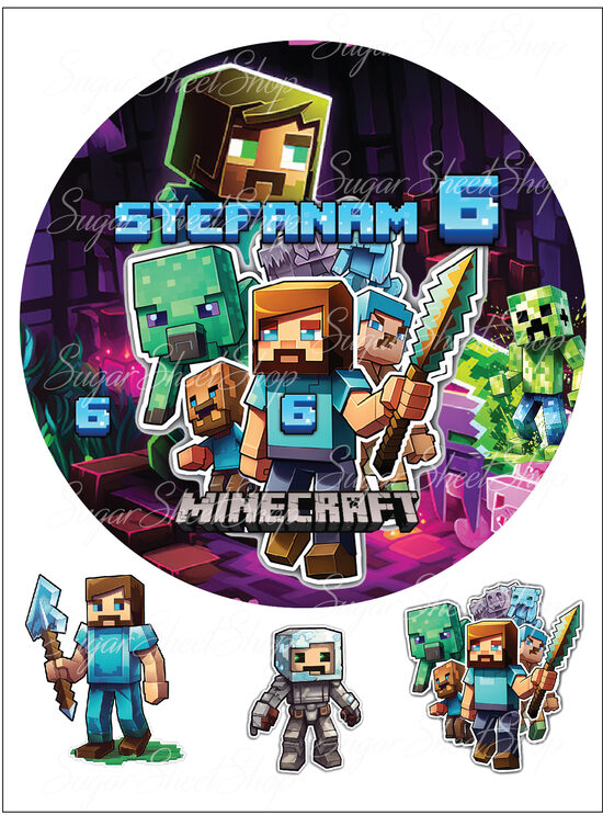 Ēdamu dekoru komplekts MINECRAFT 10