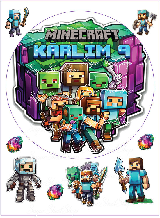 Ēdamu dekoru komplekts MINECRAFT 9