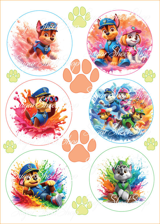 Ēdamu dekoru komplekts ĶEPU PATRUĻA PAW PATROL 14
