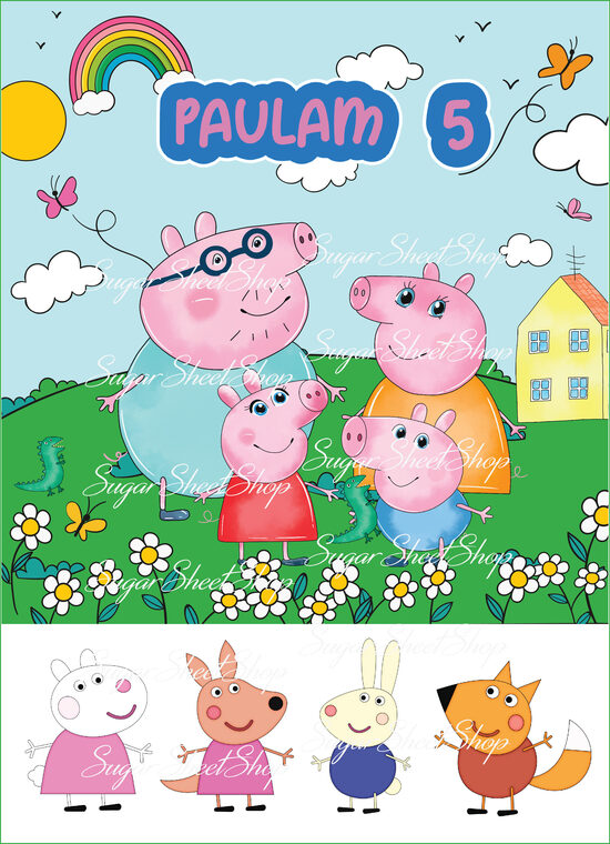 Ēdamu dekoru komplekts PEPA UN DRAUGI