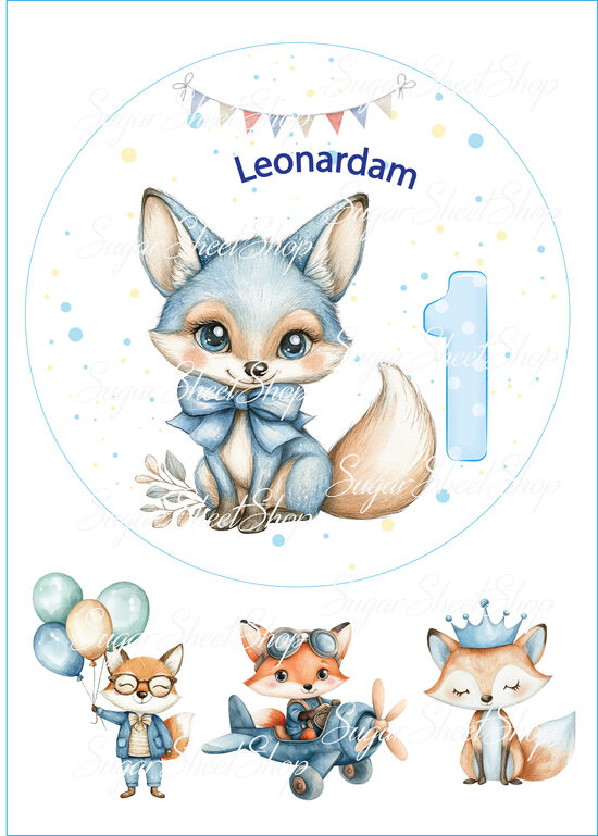 Ēdamu dekoru komplekts kūkai LAPSĒNS 1