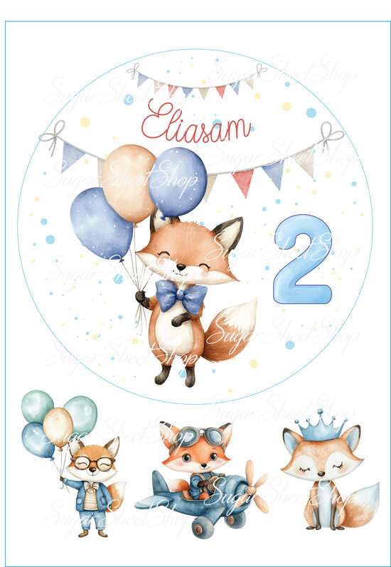 Ēdamu dekoru komplekts kūkai LAPSĒNS 2