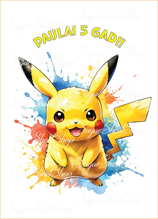 Ēdams dekors kūkai POKEMONS 4