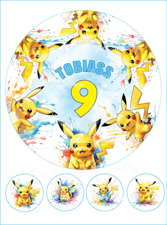 Ēdami dekori POKEMONS 6
