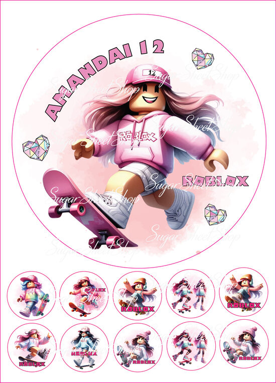 Ēdamu dekoru komplekts ROBLOX MEITENES 24