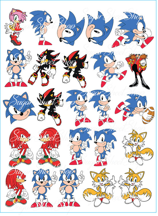  Ēdami dekori virtuļiem SONIKS 8