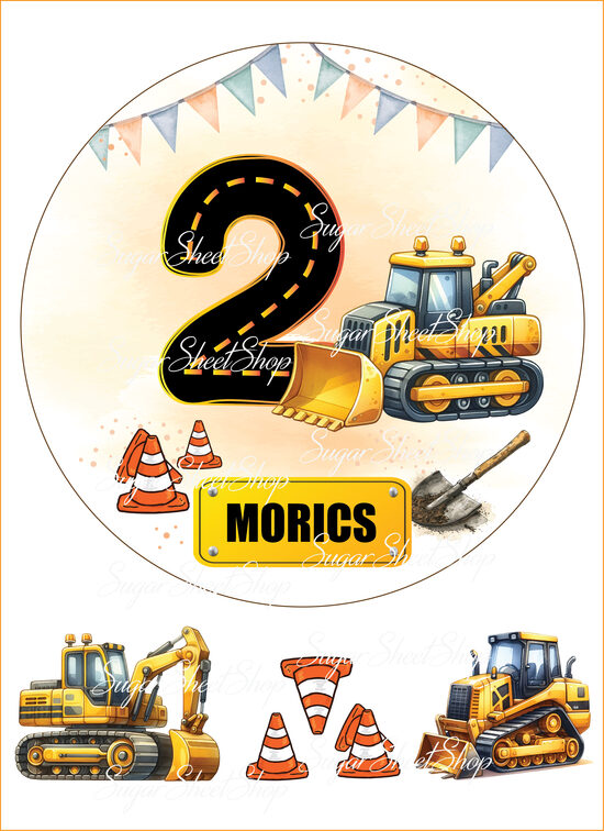 Ēdamu dekoru komplekts TRAKTORI 16