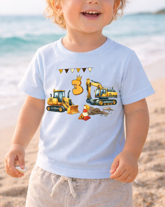 Piegludināms attēls dzimšanas dienas t-kreklam TRAKTORS 3