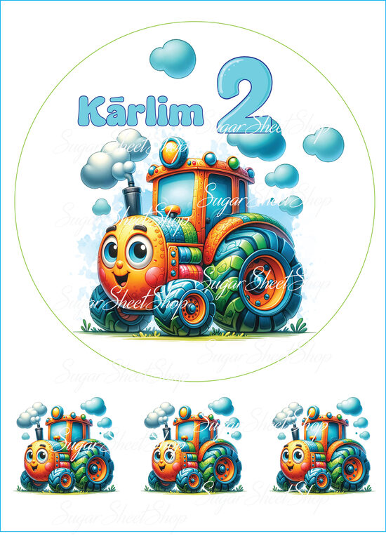 Ēdams dekors TRAKTORS 22
