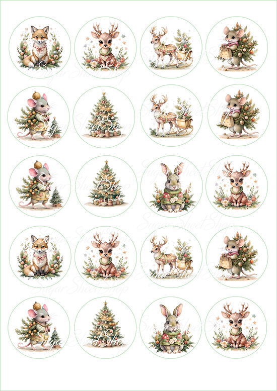 Ēdami dekori piparkūku un cepumu dekorēšanai ZIEMASSVĒTKI 6