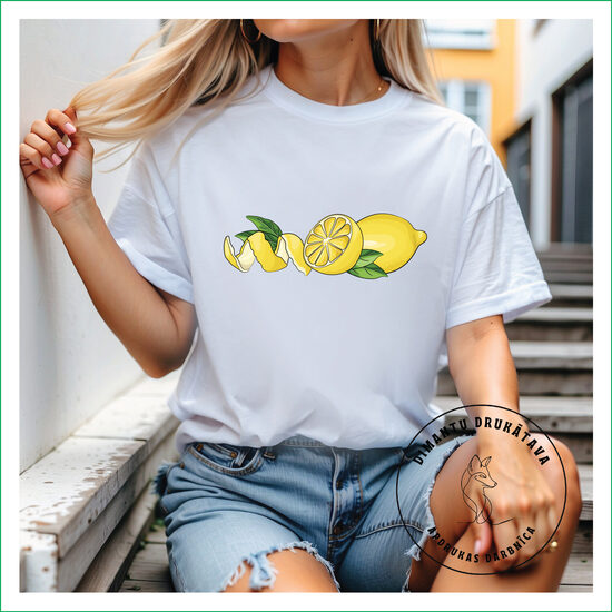 T krekls ar apdruku CITRONS