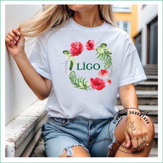 T krekls ar apdruku LĪGO 8