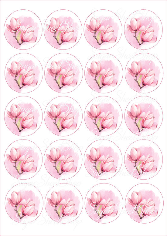 Ēdami vafeles dekori Magnolijas 15