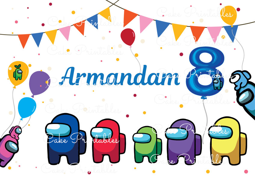 Ēdamu dekoru komplekts AMONG US 1