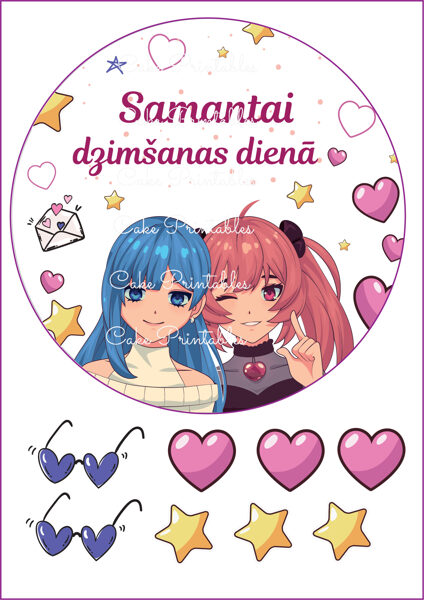 Ēdamu dekoru komplekts ANIME 1