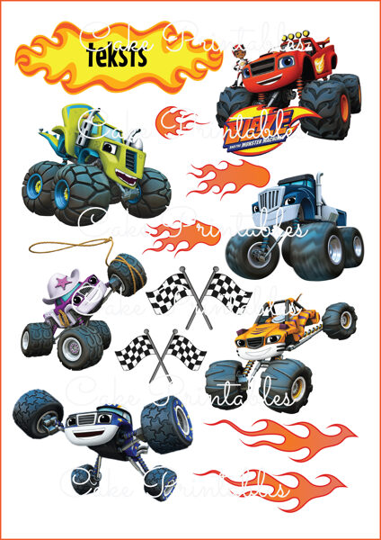 Ēdamu dekoru komplekts AUTO BLAZE 3