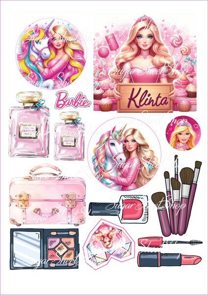 Ēdamu dekoru komplekts BĀRBIJA 1