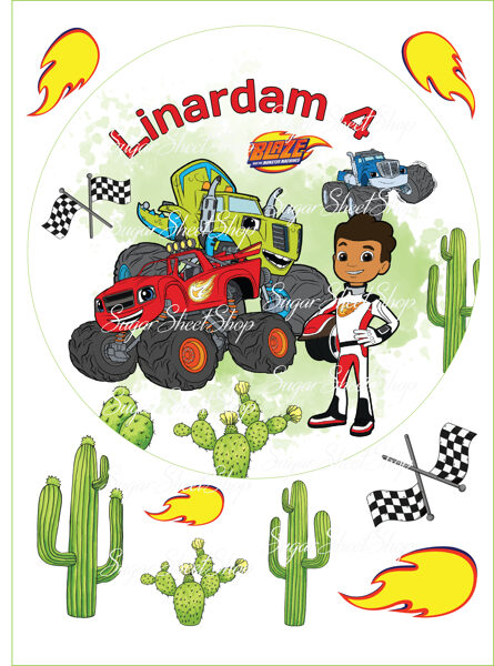 Ēdamu dekoru komplekts AUTO BLAZE 4